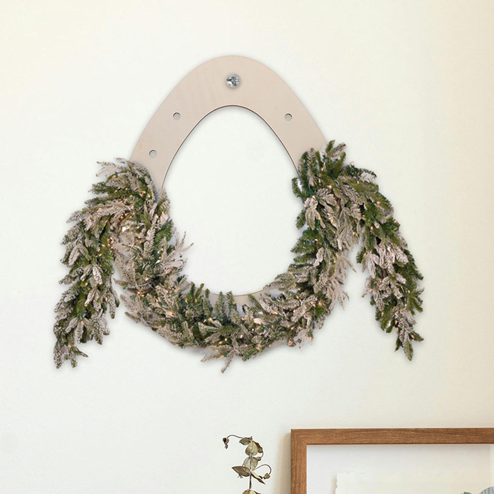 Wood Ring Blank - Armação de coroa de Páscoa DIY,