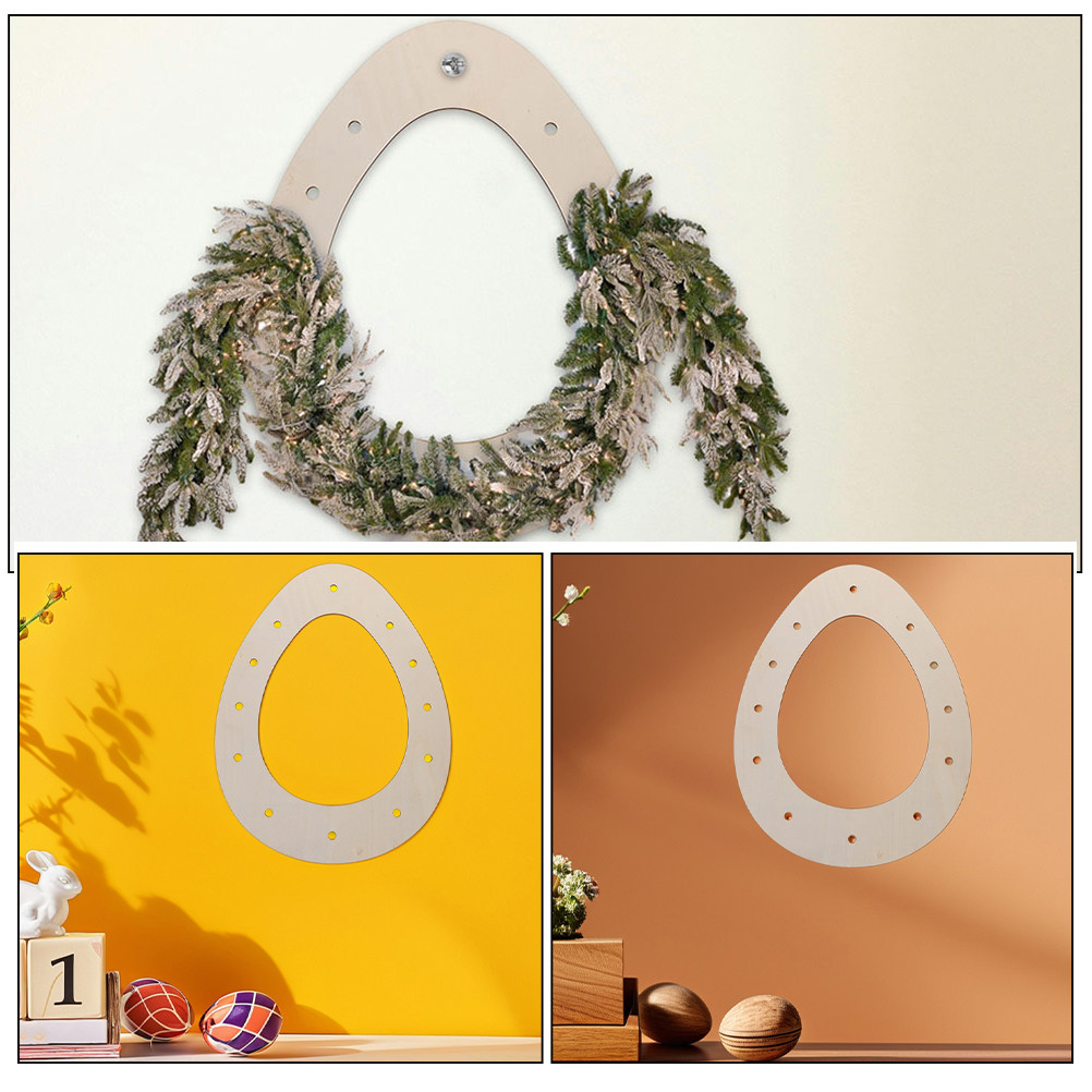Armação de coroa de Páscoa DIY - Wood Ring Blank avaliação e preço