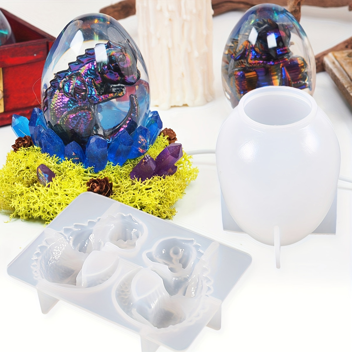 Moldes de ovo de dragão de sil - Resin Craft Ideas avaliação e preço